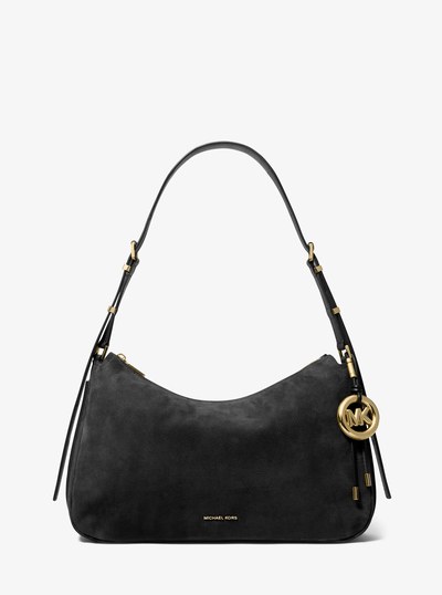 Leather MK Pop Charm in BLACK | Michael Kors