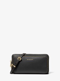 Jet Set Large Pebbled Leather Convertible Crossbody Bag