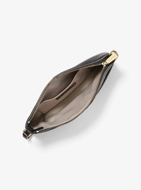 Pochette-bracelet Jet&nbsp;Set de taille moyenne en cuir grain&eacute;