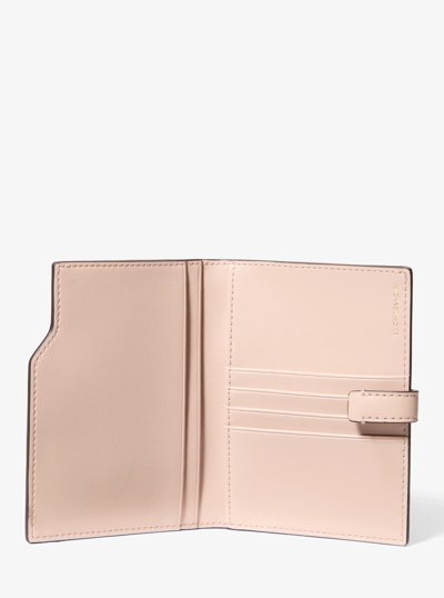 Jet Set Signature Logo Passport Wallet in BALLET | Michael Kors
