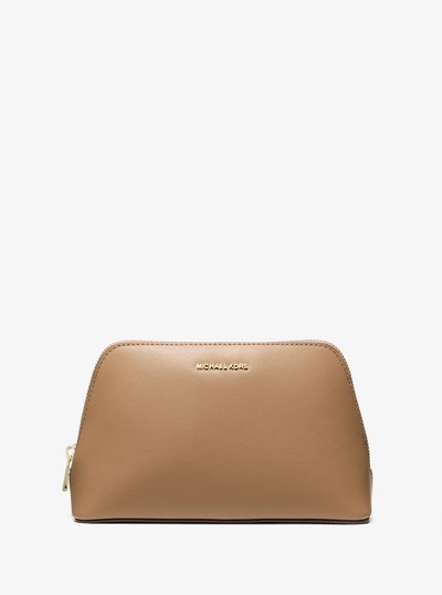 Jet Set Medium Leather Travel Kit in HUSK | Michael Kors