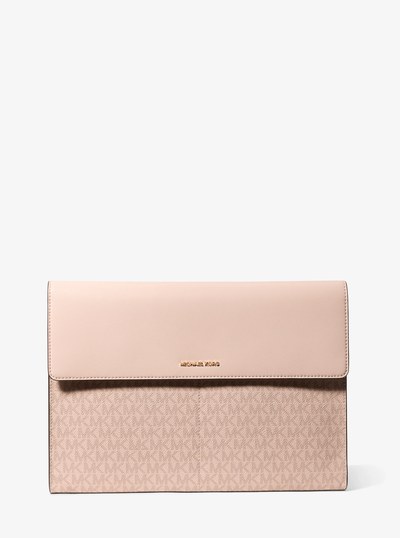 Jet Set Signature Logo Laptop Case in BALLET | Michael Kors