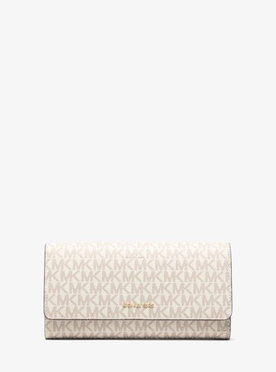 Jet Set Signature Logo Travel Organizer in VANILLA/ACORN | Michael Kors