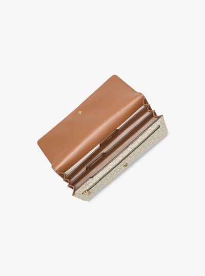 Jet Set Signature Logo Travel Organizer in VANILLA/ACORN | Michael Kors