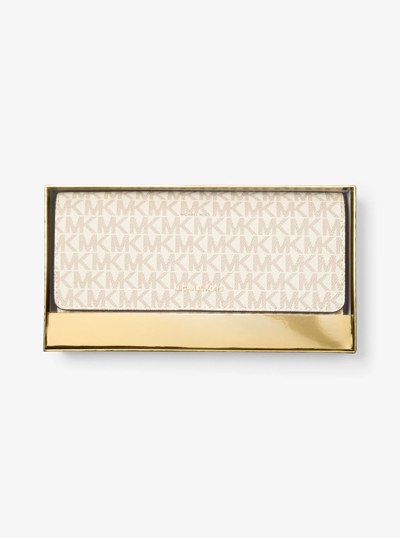 Jet Set Signature Logo Travel Organizer in VANILLA/ACORN | Michael Kors