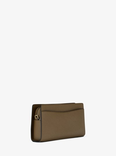 Tr&egrave;s petit sac &agrave; bandouli&egrave;re convertible Hamilton en cuir in LODEN | Michael Kors