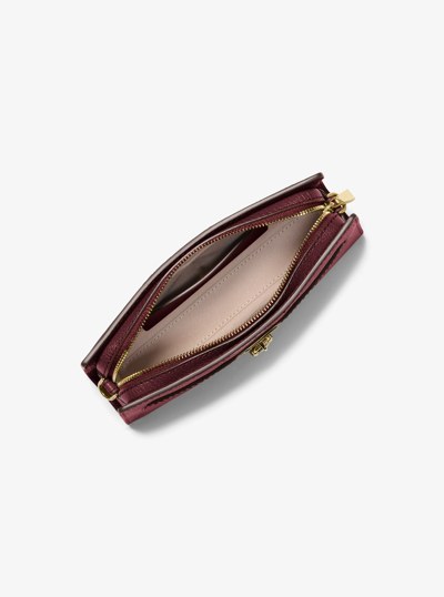 Tr&egrave;s petit sac &agrave; bandouli&egrave;re convertible Hamilton en cuir in ROUGE PROFOND | Michael Kors
