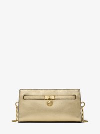 Hamilton Moderne Extra-Small Metallic Leather Convertible Crossbody Bag