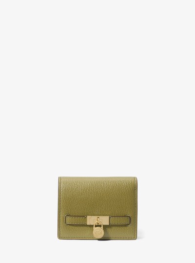 Hamilton Moderne Small Leather Wallet in PISTACHIO | Michael Kors