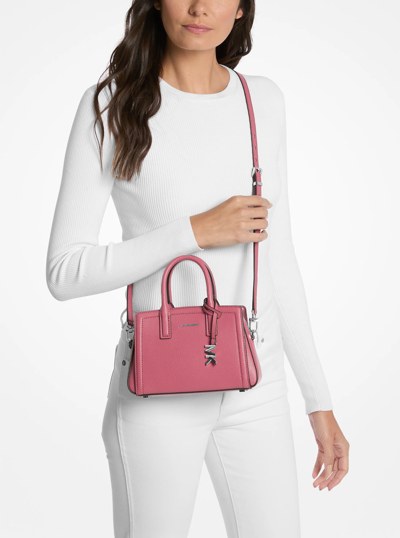 Laila Extra-Small Leather Crossbody Bag in ROSEWOOD | Michael Kors