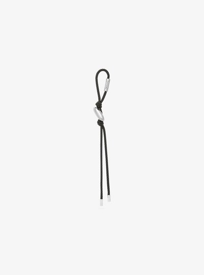Initial Silver-Tone and Speckled Cord Bag Charm in SH RHODIUM | Michael Kors
