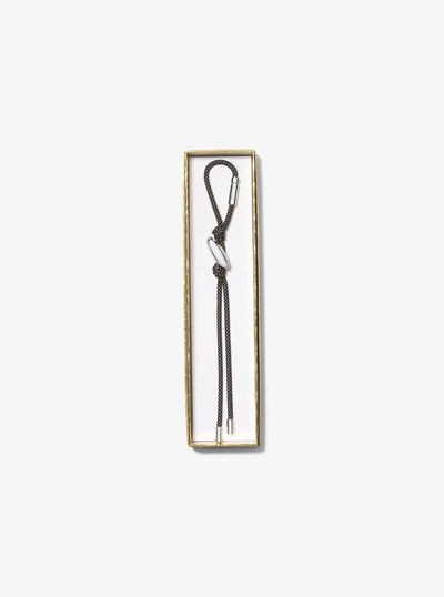Initial Silver-Tone and Speckled Cord Bag Charm in SH RHODIUM | Michael Kors