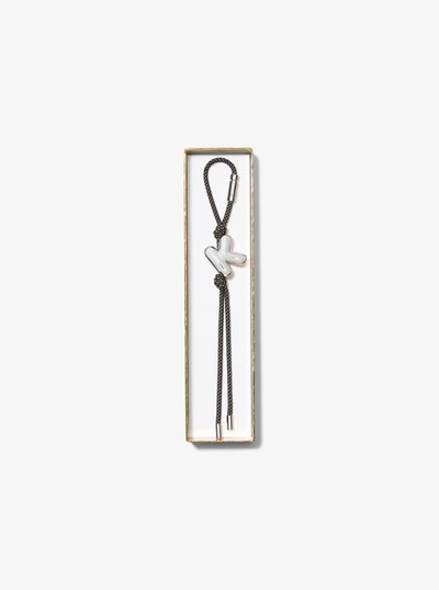 Initial Silver-Tone and Speckled Cord Bag Charm in SH RHODIUM | Michael Kors