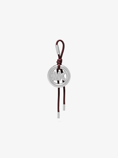 Leather MK Pop Charm in OXBLOOD | Michael Kors