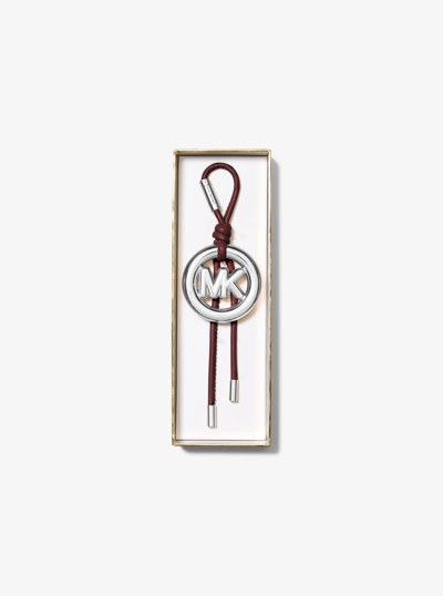 Leather MK Pop Charm in OXBLOOD | Michael Kors