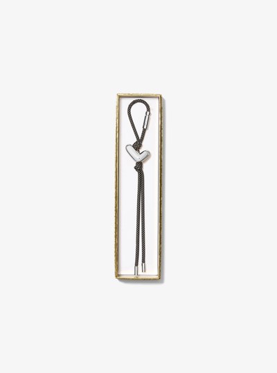 Initial Silver-Tone and Speckled Cord Bag Charm in SH RHODIUM | Michael Kors