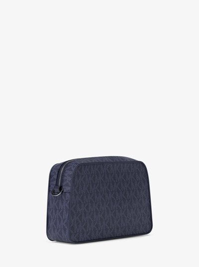 Jet Set Small Signature Logo Camera Crossbody Bag in DRESS BLUES | Michael Kors