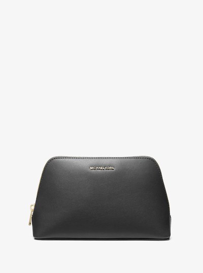 Jet Set Medium Leather Travel Kit in BLACK | Michael Kors