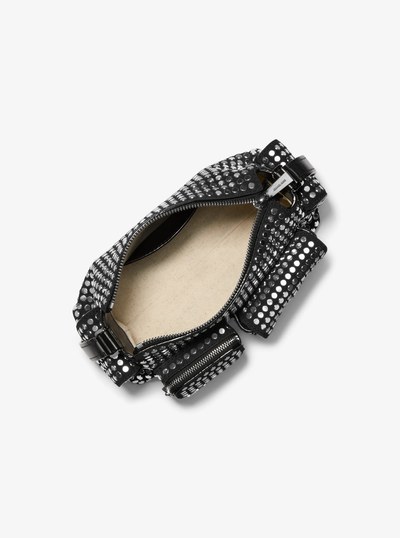 Dakota Small Studded Suede Shoulder Bag in BLACK | Michael Kors