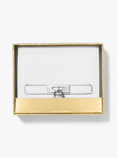 Petit portefeuille Hamilton Moderne en cuir in BLANC OPTIQUE | Michael Kors