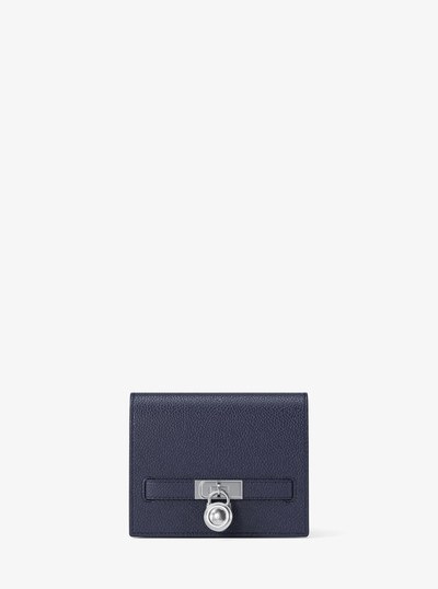 Hamilton Moderne Small Leather Wallet in DRESS BLUES | Michael Kors