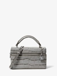 Jana Extra-Small Crocodile Embossed Leather Crossbody Bag