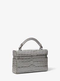 Jana Extra-Small Crocodile Embossed Leather Crossbody Bag