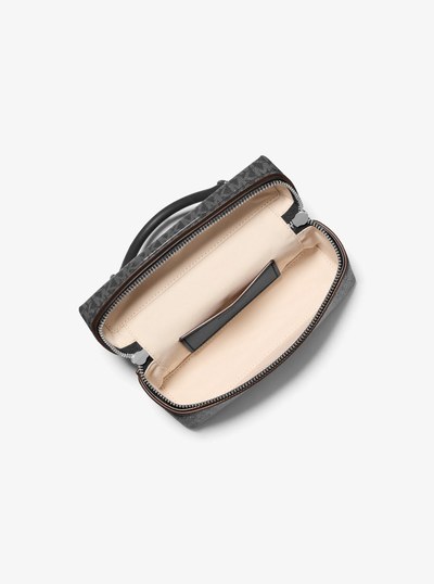 Jana Extra-Small Signature Logo Convertible Crossbody Bag in BLACK | Michael Kors
