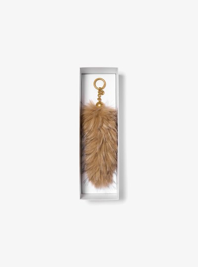 Faux Fur Bag Charm in BROWN MULTI | Michael Kors