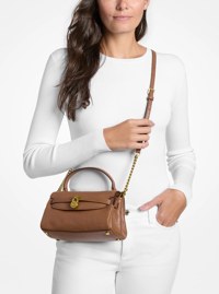 Hamilton Moderne Extra-Small Textured Leather Slouchy Crossbody Bag