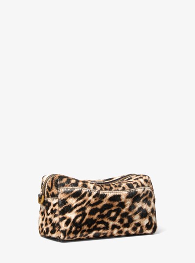 Bryant Small Leopard Print Calf Hair Convertible Crossbody Bag in BURNT KHAKI | Michael Kors