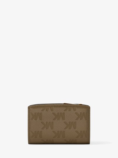 Bryant Medium Logo Embossed Leather Wallet in LODEN | Michael Kors
