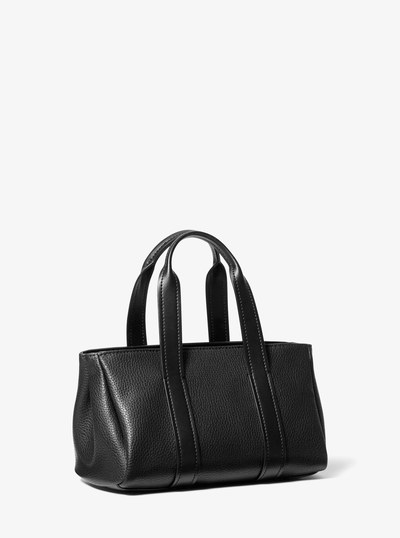 Foster Extra-Small Pebbled Leather Satchel in BLACK | Michael Kors