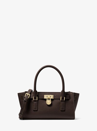 Hamilton Moderne Extra-Small Leather Crossbody Bag in CHOCOLATE | Michael Kors