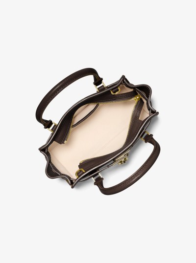 Hamilton Moderne Extra-Small Leather Crossbody Bag in CHOCOLATE | Michael Kors