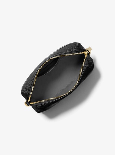 Bryant Small Pebbled Leather Crossbody Bag in BLACK | Michael Kors