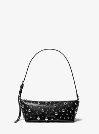 Laila Small Studded Satin Pochette