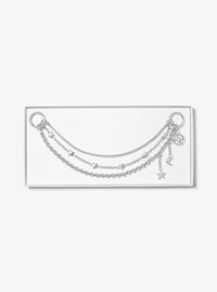 Breloque pour sac avec cha&icirc;ne et &eacute;toile