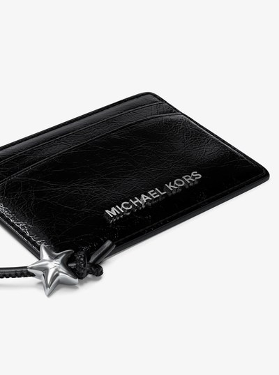 Jet Set Small Card Case Wristlet in BLACK | Michael Kors