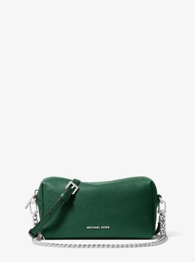 Bryant Small Pebbled Leather Convertible Crossbody Bag in MOSS | Michael Kors