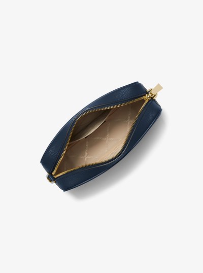 Ginny Leather Crossbody Bag in NAVY | Michael Kors