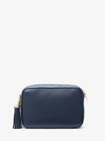 Ginny Leather Crossbody Bag in NAVY | Michael Kors