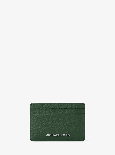 Pebbled Leather Card Case in MOSS | Michael Kors