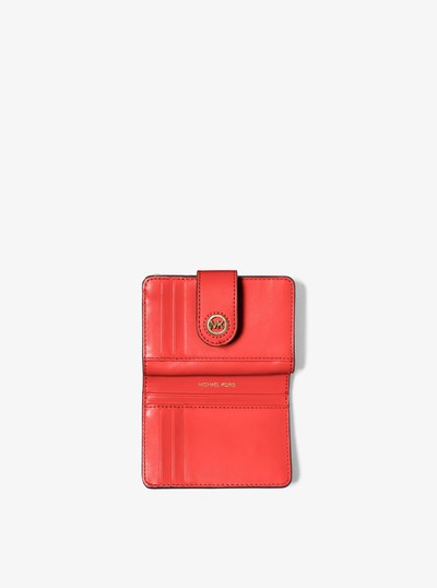 Mercer Small Leather Wallet in BURNT SIENNA | Michael Kors