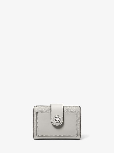 Mercer Small Leather Wallet in ALUMINUM | Michael Kors