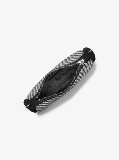 Kendall Small Embellished Suede Shoulder Bag in BLACK | Michael Kors