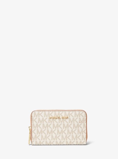 Small Logo Wallet in VANILLA/SOFT PINK | Michael Kors