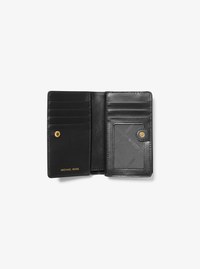Portefeuille de taille moyenne en cuir grain&eacute;