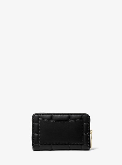 Small Quilted Leather Wallet in BLACK | Michael Kors