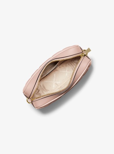 Jet Set Medium Quilted Leather Crossbody Bag in SOFT PINK | Michael Kors